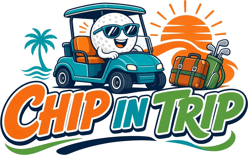Chip In Trip golf cart logo